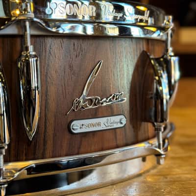 USED 5x14 Sonor Vintage Series Snare Drum in Rosewood Semi Gloss image 7