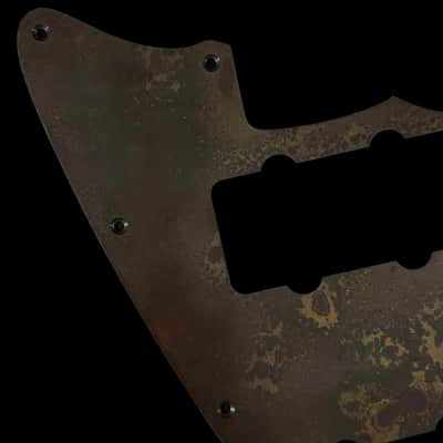 Jazzmaster Pickguard Scratchplate - NO Upper Controls / Rhythm Circuit - USA 60s Vintage - Statuary Brass - Made-to-Order image 2