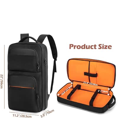37-Key Keyboard Piano Bag Backpack, Protective Travel Bag for MIDI Keyboard Controller, Laptop, Microphones, Cables, 37 Keys Musical Keyboard Piano Carrying Case, 21.9" L x 10.9" W x 3" H image 2