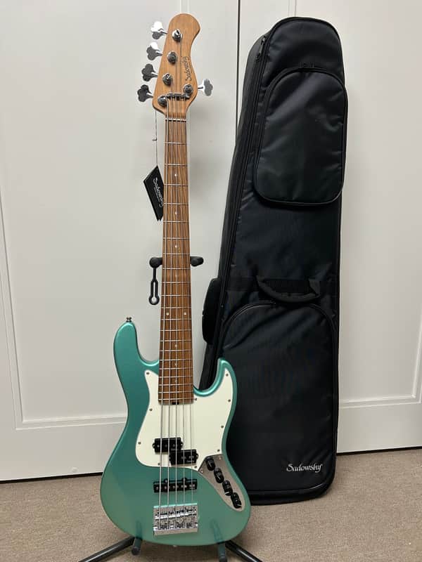 Sadowsky MetroExpress Hybrid P/J Bass 5-String with Pau Ferro Fretboard - Sage Green Metallic image 1