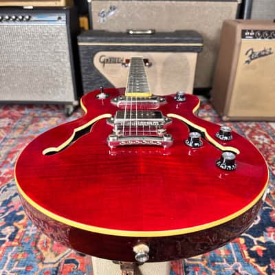 Epiphone Wildkat Studio Flame Top Semi Hollow P90s 2015 w/OHSC image 10