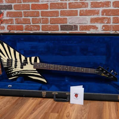 Charvel Explorer Bass Zebra Graphic 1984 w/OHSC image 2