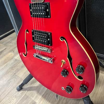 Aria 5502 - 335 Style Hollow Body 70s - Cherry image 3
