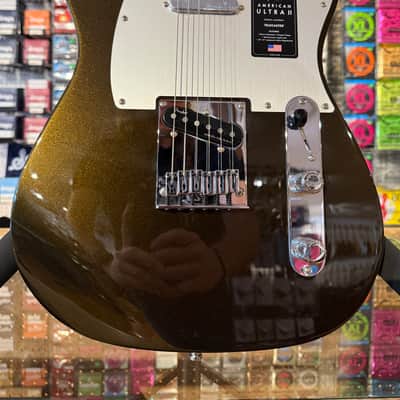 Fender American Ultra II Telecaster with Ebony Fretboard - Texas Tea image 2