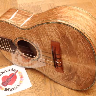 Maui Music Deluxe Mango Wood Shell Inlay TenorUkulele #5088 image 12