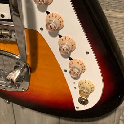Teisco Norma EG421-4 Pickup 1968 Sunburst w/Original Chipboard Case image 3