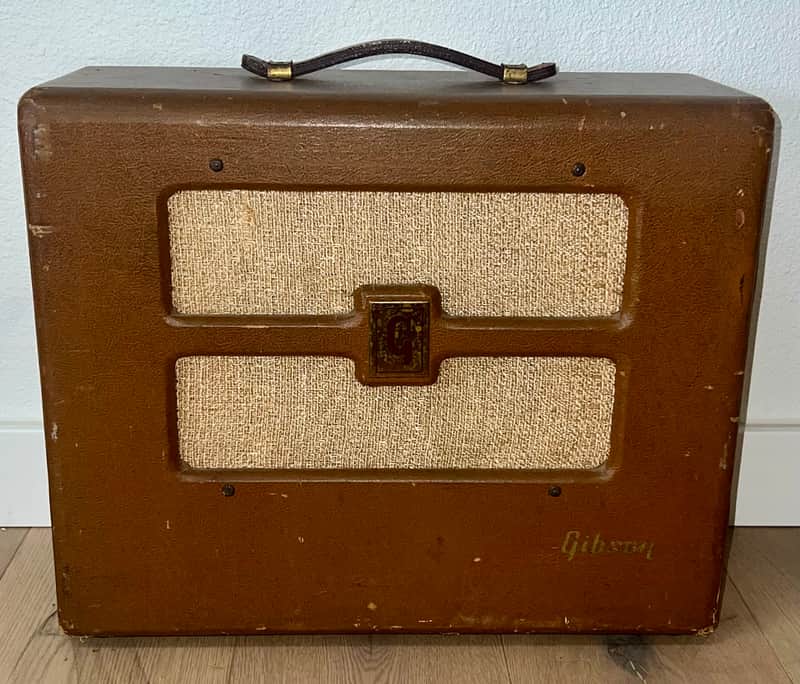 1948 Gibson BR-6 2-Input 10-Watt , 10" Guitar Combo Amp Original Rola Speaker, Completely Serviced, With Manual ! image 1