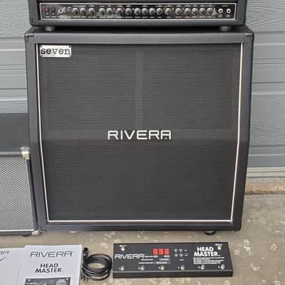 2008 Rivera KR7 120-watt 3-channel Mick Thomson Signature Tube Head and Cab with Sub 1 Los Lobottom image 2