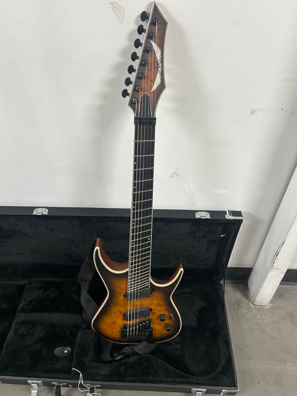 Dean Exile Select Multi 7 string guitar Maple great shape with case image 1