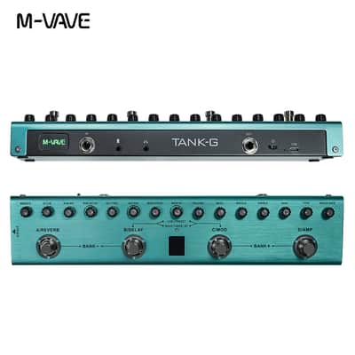 M-vave Tank-G Rechargeable Multi Effects Pedal 36 Presets,9 Preamp Slot,3-Band EQ,8 IR Cab Slot,3 Modulation/Delay/Reverb Effect,price include the import duty to US buyer image 2