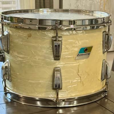 Ludwig 13x9 rack tom 3ply 70s - White marine pearl image 3