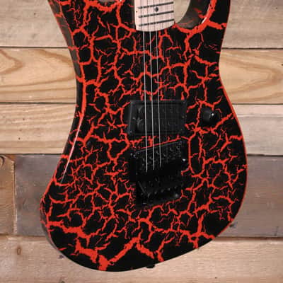 BC Rich Gunslinger Retro II Electric Guitar Red Crackle w/ Floyd Rose image 2