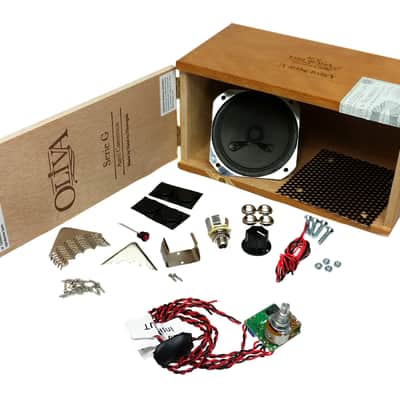 DIY Cigar Box Guitar Amplifier Kit with All-wood box & Pre-wired Leads image 3
