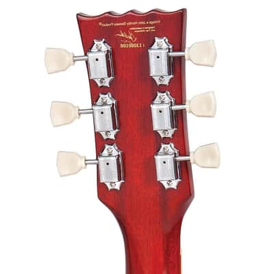 Vintage LV100AFD Reissued Paradise Left-Handed Flamed Amber image 8