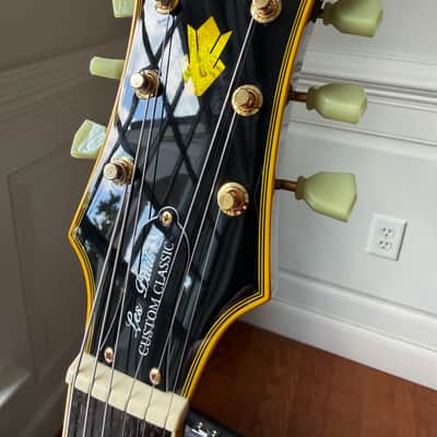 2014 Epiphone Les Paul Custom Classic - Ebony Black image 7