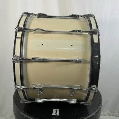 Immagine Yamaha MB822U Marching Field 22" Bass/Kick Drum - White - w/ Hard Case - 9