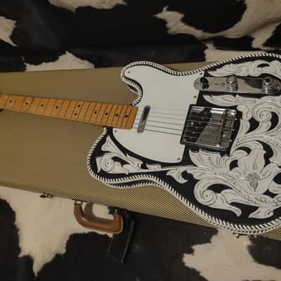 1997 Fender Telecaster '52 USA Reissue AVRI Telecaster w/ Waylon Jennings-Style Leather Cover- Tweed Case & COA! image 21