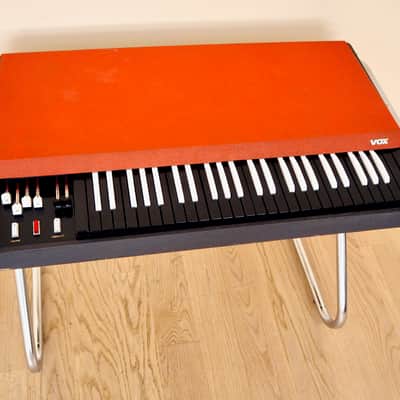 1966 Vox Continental Vintage Combo Organ Keyboard V301E Italian w/ Z Legs, Case image 4