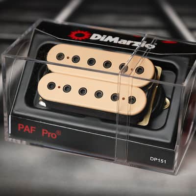 DiMarzio DP151CR PAF Pro Humbucker - Cream / Black Pole Pieces image 1