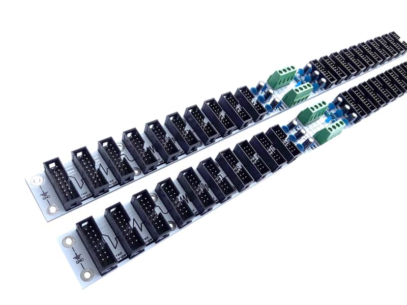 2x Busboard for Eurorack Case, Modular Synthersizer, Eurorack Busboard, Ripple Noise Rejection image 1