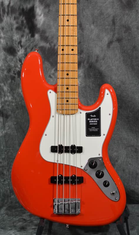 Fender Player II Jazz Bass 4-String Coral Red w/ FREE Same Day Shipping image 1
