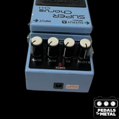 Boss CH-1 Super Chorus (Dark Gray Label) 2001 - Present - Blue - X18517 image 3