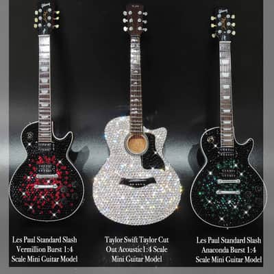 Slash Gibson Les Paul 1:4 miniature replica Vermillion Burst 2024 - Swarovski Crystals image 2