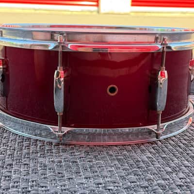 Pearl Export 14x5.5 Snare Drum Burgundy w/Genuine Pearl Throw-Off image 3