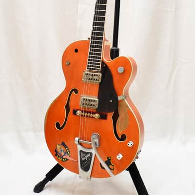 Gretsch Custom Shop Master Built G6120SSC Brian Setzer Tribute 2007 - Vintage Orange image 2