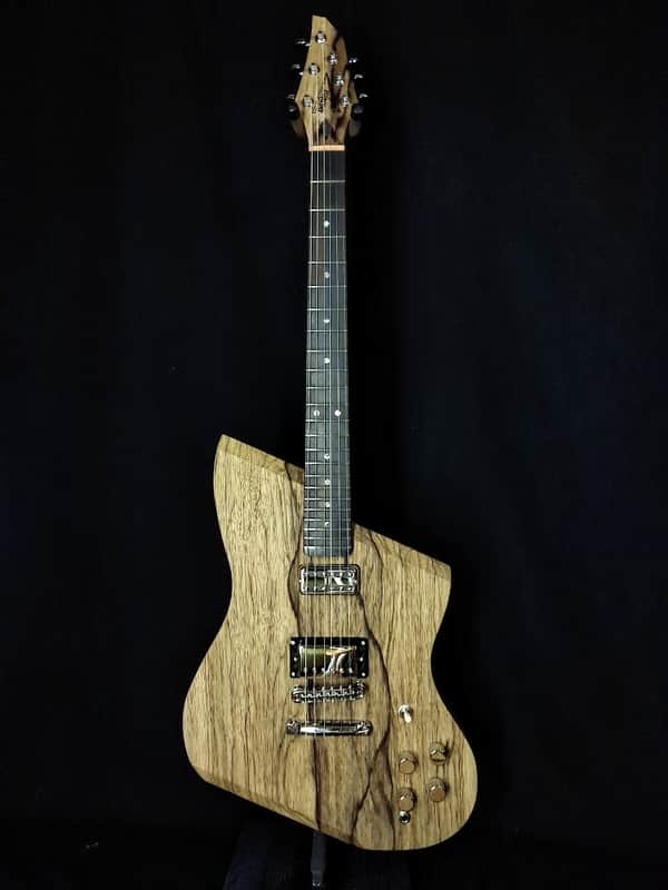 Amethyst Guitars Pyrus in Black Limba. Luthier built, custom, handmade, unique image 1