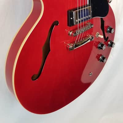 Epiphone ES-335 Semi Hollowbody Electric Guitar, Cherry image 5