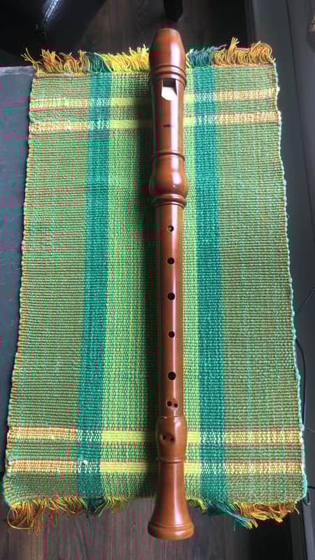 Vintage Yamaha YRA-43 Alto Recorder in Stained Maplewood | Reverb