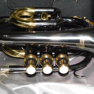 Allora MXPT-5801-BK Black Nickel Series Pocket Trumpet image 5