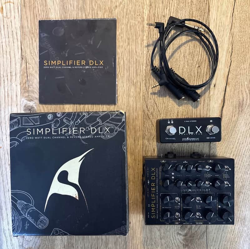 DSM & Humboldt Electronics Simplifier Deluxe Zero-Watt Stereo Guitar Preamp / CabSim / DI 2021 - Black image 1