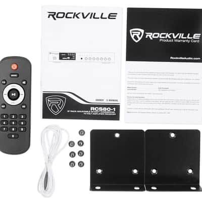 Rockville Commercial Restaurant Bluetooth Amplifier+(8) 3.5" Black Cube Speakers image 14