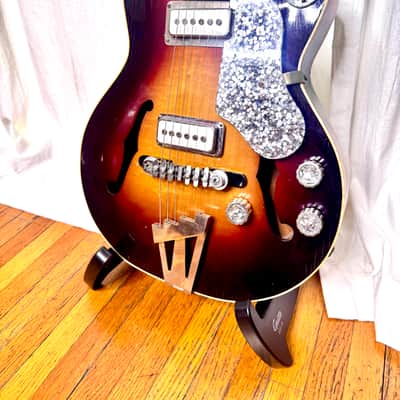 c. 1958 PREMIER BANTAM Deluxe E-704 Multivox Hollow Body Electric Guitar image 5