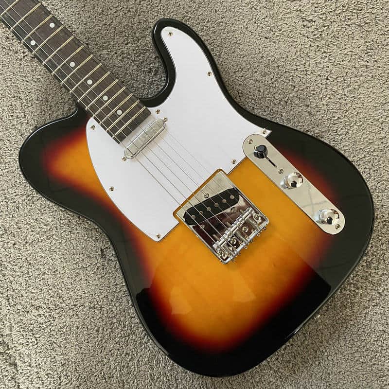 DIY Project Guitar Tele Style, Basswood Body in Sunburst, Maple Neck image 1