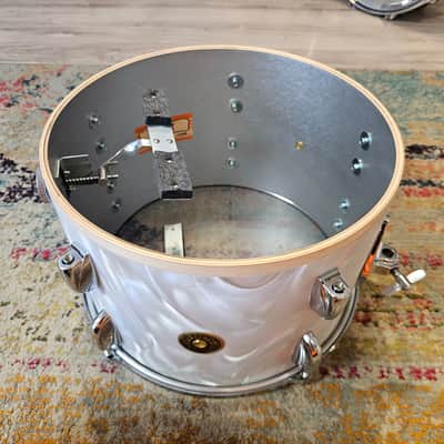 Gretsch USA Custom 20-14-12" Drum Kit - White Satin Flame - Vintage Build image 19
