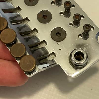 1980's Era Kramer Guitars German Made Original Floyd Rose Chrome Tremolo Bridge Base Plate Frame image 13