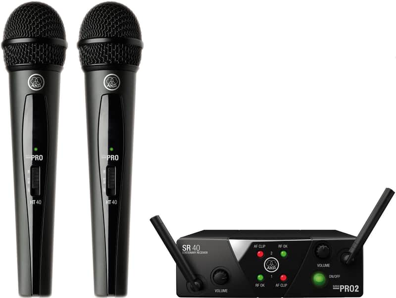 AKG WMS40 Mini 2 Dual Wireless Microphone System image 1
