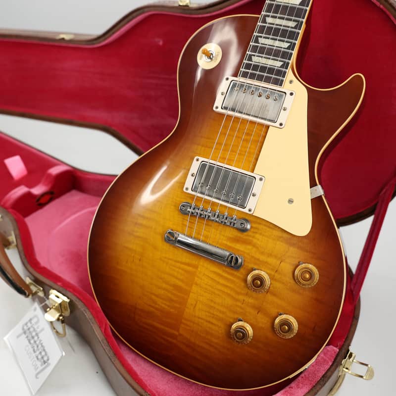 Gibson Custom Shop 1959 Les Paul Standard Reissue Electric Guitar - Iced Tea Burst, VOS image 1