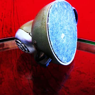 Vintage RARE 1940's Turner CD dynamic "Sound Scriber" microphone High Z w original stand and cable PROP image 13