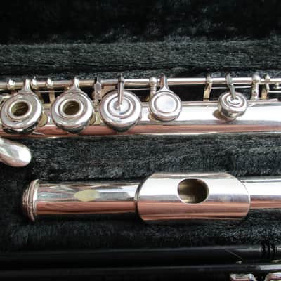 Yamaha YFL-282 Standard Open Hole Flute 2010s - Silver-Plated image 3