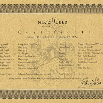 Nik Huber Dolphin '59 - Tobacco Burst #55192 image 16