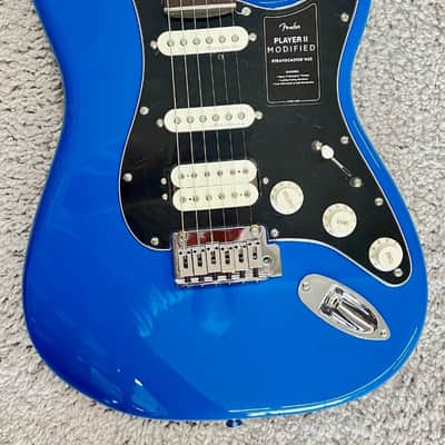 Mint Fender Player II Modified Stratocaster® HSS, Rosewood Fingerboard, Electric Blue image 3