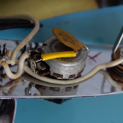 Fender  Duo-Sonic II Solid Body Electric Guitar (1966), ser. #145972, original grey hard shell case. image 15