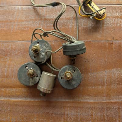 Gibson Byrdland Complete Control Harness Vintage 1960s Pots Jack Switch Factory Wired image 1