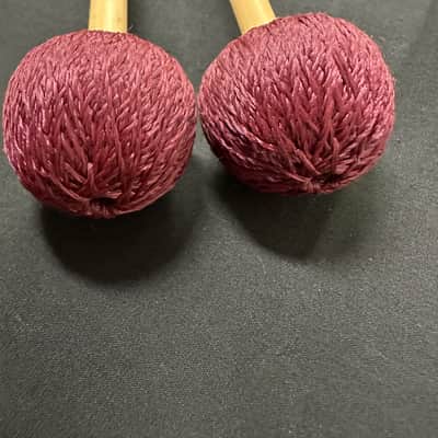 Innovative Percussion RFS320 Soft Vibe Mallets, Rattan Handles, Burgundy Cord - EXCELLENT image 6