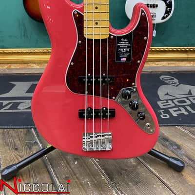 Fender American Professional Classic Jazz Bass, Maple Fingerboard, Faded Dakota Red Bild 2