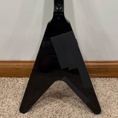 2012 Signed & Aged Gibson Custom Shop Kirk Hammett Signature Flying V - Aged Ebony image 12